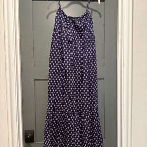 J. Crew Navy Smocked Dress